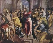 El Greco Christ Driving the Money Changers from the Temple oil painting on canvas